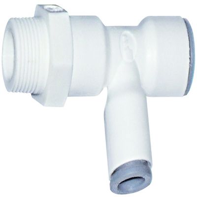 Parker Hannifin 6503 62 22WP2 LIQUIfit Polymer Body Swivel Run Tee Fitting, 1/2" Push-to-Connect Tube x 1/2" Male NPTF