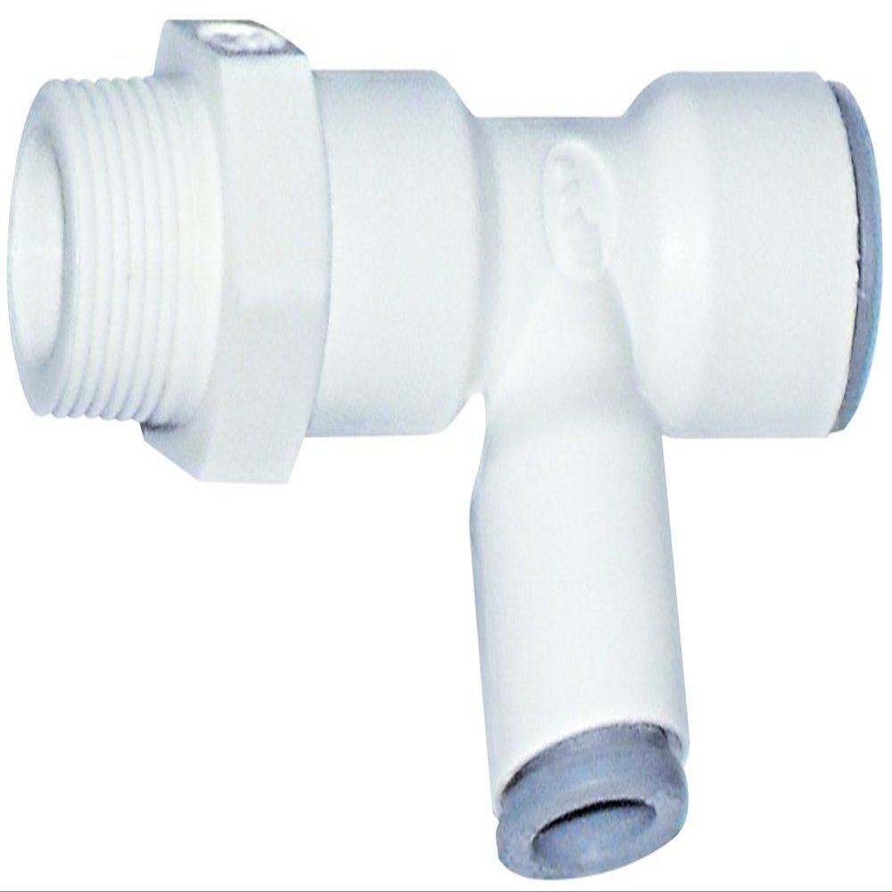Parker Hannifin 6503 62 22WP2 LIQUIfit Polymer Body Swivel Run Tee Fitting, 1/2" Push-to-Connect Tube x 1/2" Male NPTF