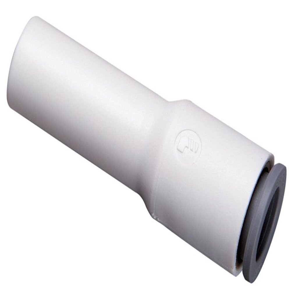 Parker Hannifin 6366 56 08WP2 LIQUIfit Polymer Body Tube Reducer Fitting, 1/4" Push-to-Connect Tube x 5/16" Tube Stem