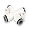 Parker Hannifin 6307 08 00WP2 LIQUIfit Polymer Body Cross Fitting, 8 mm Push-to-Connect Tube x 8 mm Push-to-Connect Tube view 1