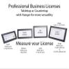 Creative Picture Frames License Frames For Cosmetology Professionals 3.5 By 8.5 Inch State Board License Holder Displays - Self Standing Or Hanger (Stainless Steel, Xl 3.5X8.5 with White Mat) view 2