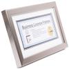 Creative Picture Frames License Frames For Cosmetology Professionals 3.5 By 8.5 Inch State Board License Holder Displays - Self Standing Or Hanger (Stainless Steel, Xl 3.5X8.5 with White Mat) view 3