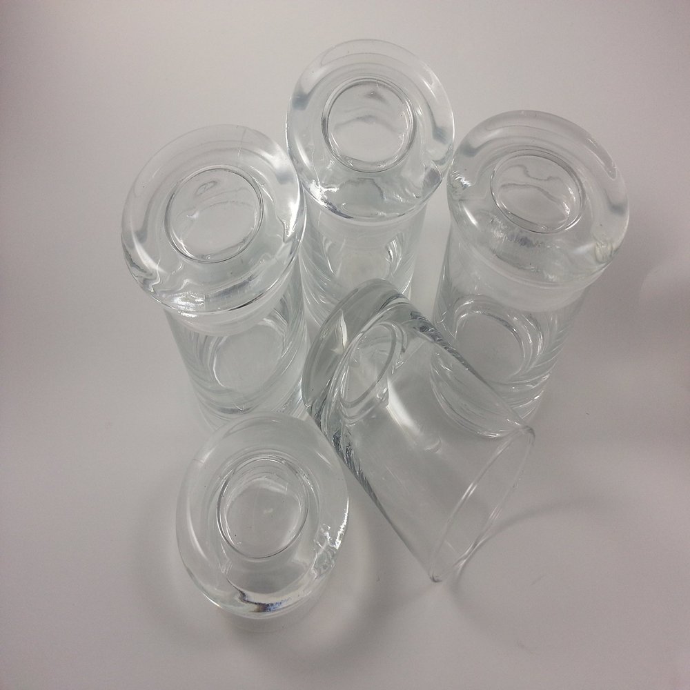 12 PACK OF GLASS MEDICAL, KITCHEN, HERB, SPICE, STASH JARS ODOR PROOF AIR TIGHT LIDS