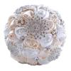 Jackcsale Wedding Bouquet - Bride & Bridesmaid Bouquet with Creamy & White Flowers for Valentine's Day view 1
