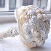 Jackcsale Wedding Bouquet - Bride & Bridesmaid Bouquet with Creamy & White Flowers for Valentine's Day view 2
