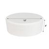 Culpitt 12" x 4" Round Cake Dummy, Bevelled Edge Cake Form, Practice Cake Decorating or Use for Creating Long-Lasting Displays, Smooth Polystyrene view 2