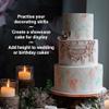 Culpitt 12" x 4" Round Cake Dummy, Bevelled Edge Cake Form, Practice Cake Decorating or Use for Creating Long-Lasting Displays, Smooth Polystyrene view 3