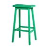Acme Gaucho Wooden Armless Rectangle Bar Stool in Antique Green (Set of 2) view 1