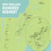 New England Hundred Highest Checklist Map 18x24 Poster (Green & Aqua) view 2