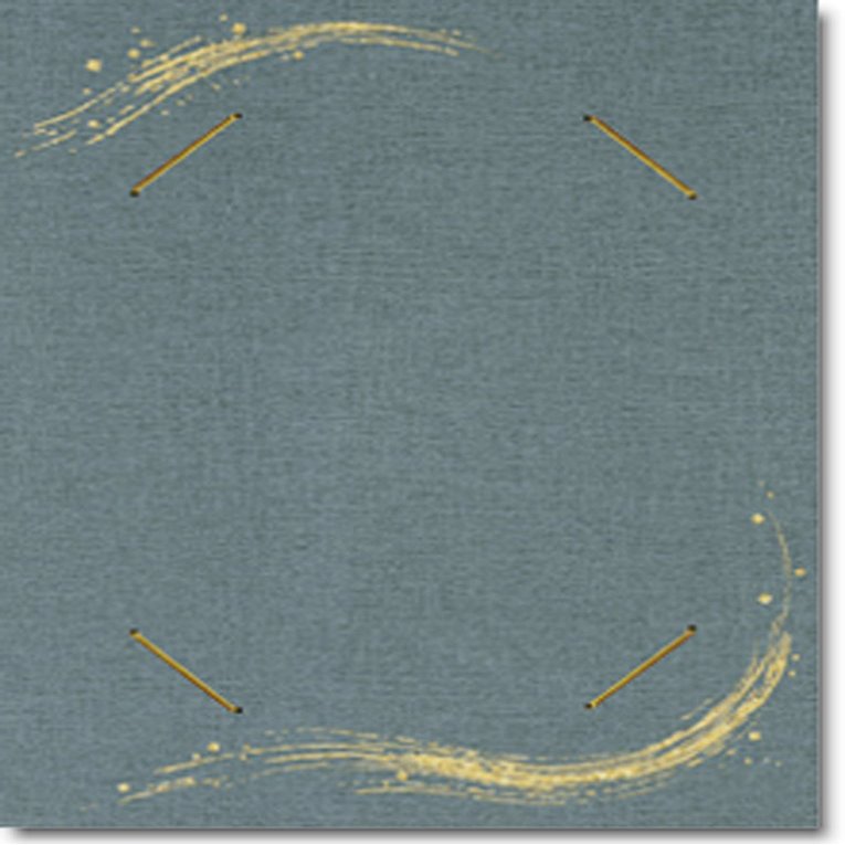 Taniguchi Matsuyodo TC3-3 Picture Frame, Colored Paper Holder, For Postcards, Gold Foil Stamping, Gold, Dark Gray