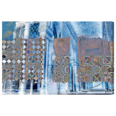 The Oliver Gal Artist Co. Abstract Wall Art Canvas Prints 'Alhambra' Home Dcor, 36" x 24", Blue, Brown