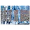 The Oliver Gal Artist Co. Abstract Wall Art Canvas Prints 'Alhambra' Home Dcor, 36" x 24", Blue, Brown view 1