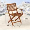 Whitecap Teak Industries WT63070 Folding Deck Chair with Arms view 3