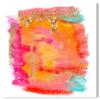 The Oliver Gal Artist Co. Abstract Wall Art Canvas Prints 'New Yorker in Spring' Home Dcor, 20" x 20", Orange, Pink view 1
