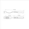 Tramontina 21136/070 TRAMONTINA Polywood Jumbo Table Fork, 8.5 inches (21.5 cm), Red, Dishwasher Safe, Made in Brazil view 2