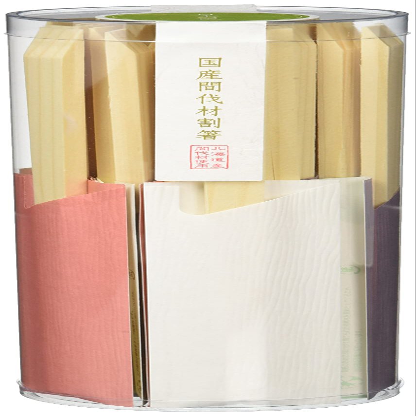 Pure Japanese Style Japanese Color Split Chopsticks 25 Pairs Made of Japanese Thinning Wood