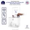 Marketing Holders 12 Inch Locking Ballot Box with Removable 8.5" x 11" Header Sign Holder Clear Acrylic Cube Contest Bin Perfect for Events Shows and Parties view 3