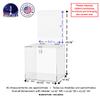 Marketing Holders 12 Inch Locking Ballot Box with Removable 8.5" x 11" Header Sign Holder Clear Acrylic Cube Contest Bin Perfect for Events Shows and Parties view 4