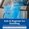 San Jamar Plastic Light Duty Ice Tote, 6 Gallons, Blue view 4