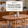 1018 Hairpin Bentwood Dining Chairs Set of 2 | Natural Handcrafted Wood Frame, Rustic Indoor Furniture | Wooden Chair for Kitchen Table, Coffee Shop, Cafe, or Bistro | Dining Room Chairs in Natural view 3