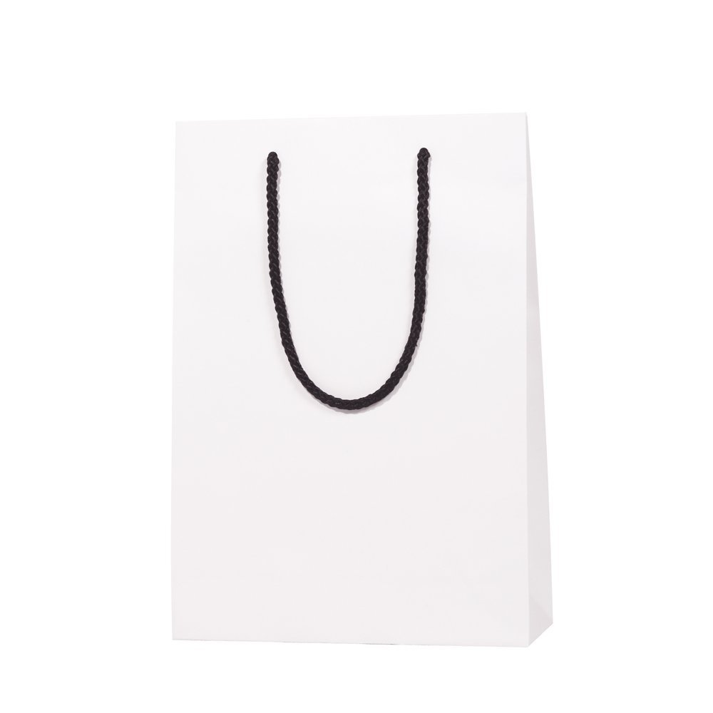 Heiko SWT Handbag, Paper Bag, Bright Bag, Matte, White, 8.9 x 3.1 x 12.6 inches (22.5 x 8 x 32 cm), 1