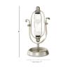 Deco 79 Traditional Metal Solid Timer, 4" x 4" x 8", Silver view 3