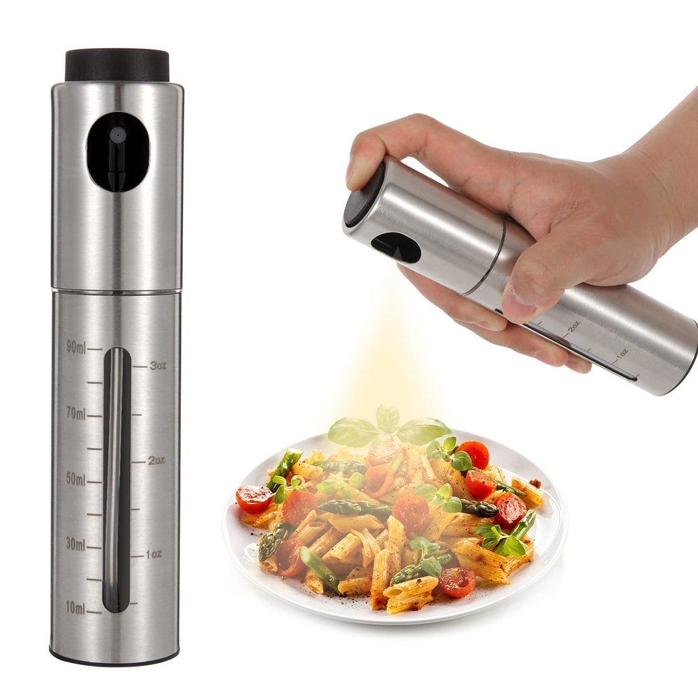 Oil Sprayer for Cooking, Olive Oil Sprayer Mister For Air Fryer BBQ Vinegar Baking Grilling(2021 Ver)