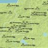 New England Fifty Finest Checklist Map 18x24 Poster (Green & Aqua) view 2