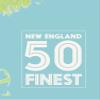 New England Fifty Finest Checklist Map 18x24 Poster (Green & Aqua) view 3