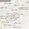 New England Fifty Finest Checklist Map 18x24 Poster (White & Gray) view 2