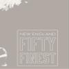 New England Fifty Finest Checklist Map 18x24 Poster (White & Gray) view 3