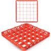 Carlisle FoodService Products CFS RE36C24 OptiClean 36 Compartment Divided Glass Rack Extender, 1.78", Orange view 1