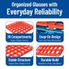 Carlisle FoodService Products CFS RE36C24 OptiClean 36 Compartment Divided Glass Rack Extender, 1.78", Orange view 4