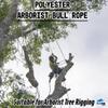 Blue Ox Rope 3/4" 12 Carrier 24 Strand Arborist Bull Rope, WHI/Blue, 100 ft view 3