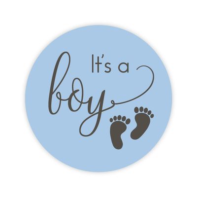120-1" It's a Boy Stickers, Baby Shower Stickers (#372-B)