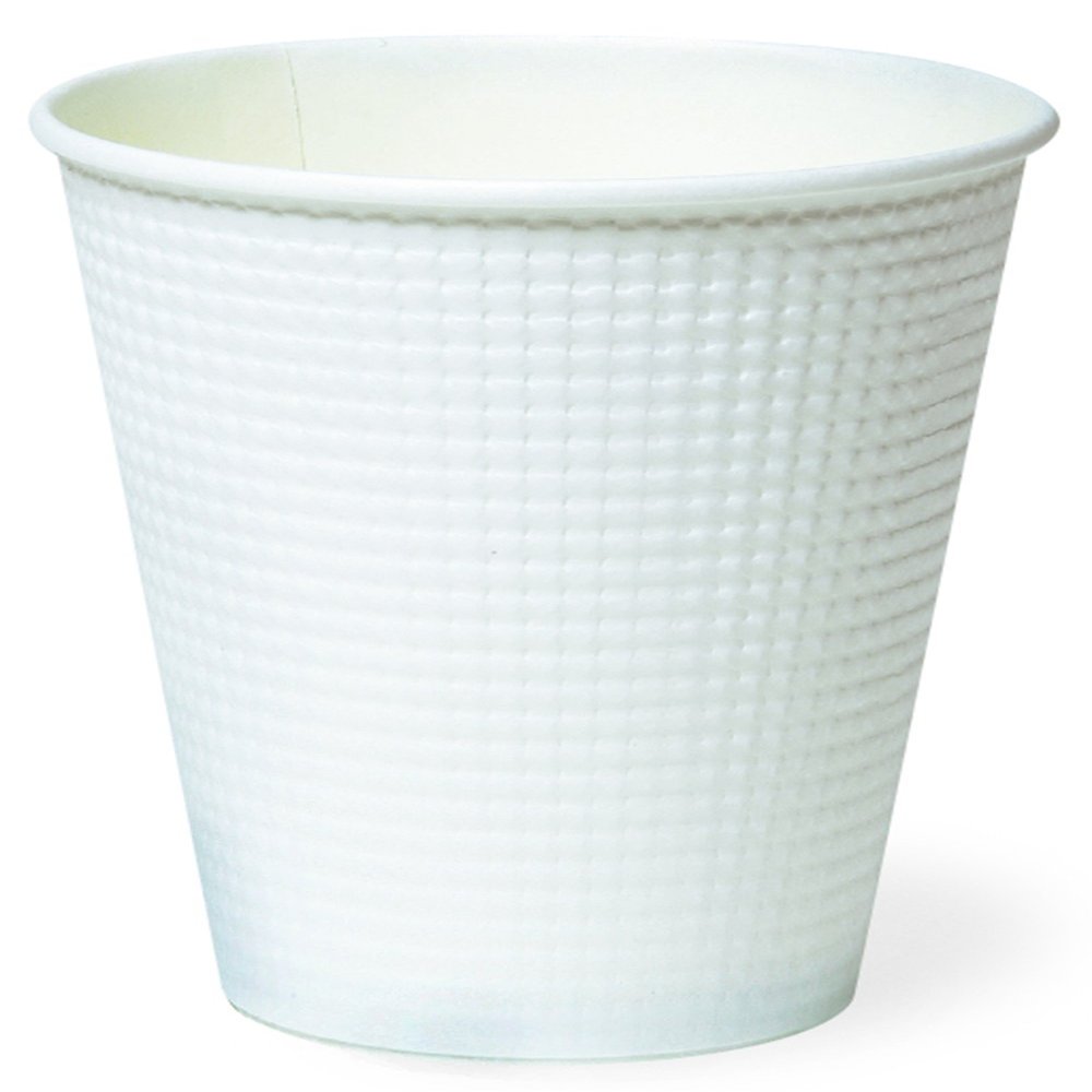 (Sunnap) Insulated Embossed Paper Cup, White Wheat 11.8 fl oz (340 ml), Pack of 50 SMP-340E-2 AMZ340EMJ