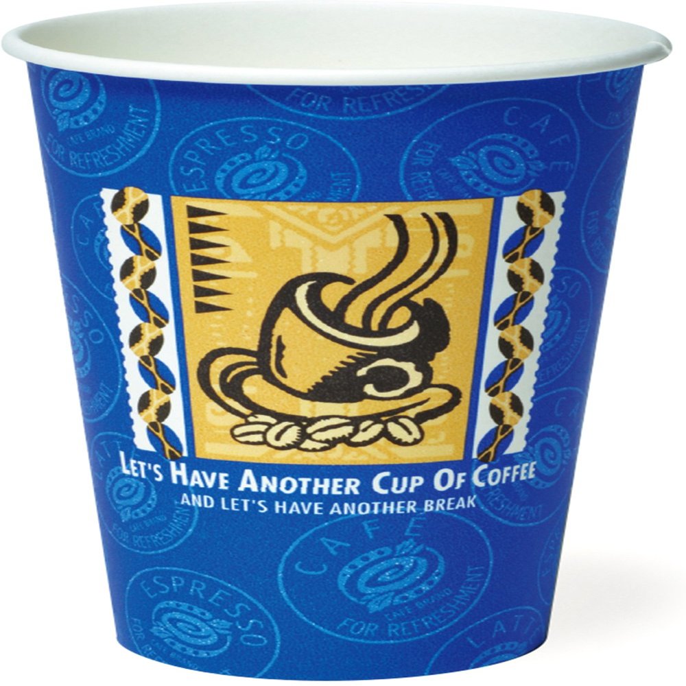 (Sunnap) SMT-520 AMZ520LET Cardboard Cups, Let's Coffee, 18.2 fl oz (522 ml), Pack of 50