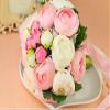 20PCS romantic Peony Bride toss flowers bouquet Creative simulation main of honnre sweet wedding bouquets bridesmaid bouquet view 2