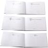 Elegant Bridal Wedding Reception White Guest Book with Pink Satin Bow view 2