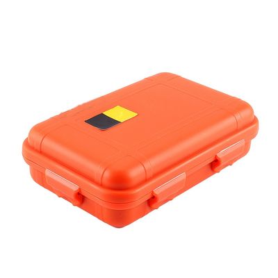 Yosoo Outdoor Survival Storage Box Case Container - Compact, Orange, Rectangular, Magnetic Latch, Fits Small Items, 4.88" x 2.93" x 1.37"