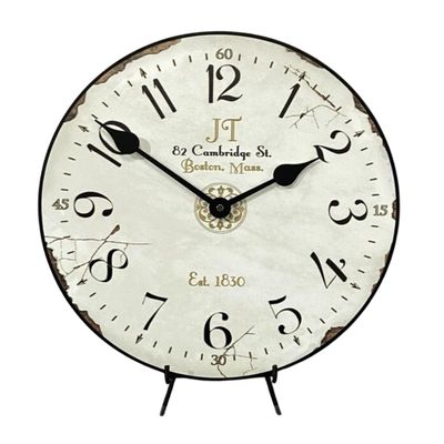 Vintage White Wall Clock | Ultra Quiet Quartz Mechanism | Hand Made in USA Beautiful Crisp Lasting Color | Comes in 8 Sizes | 36-Inch