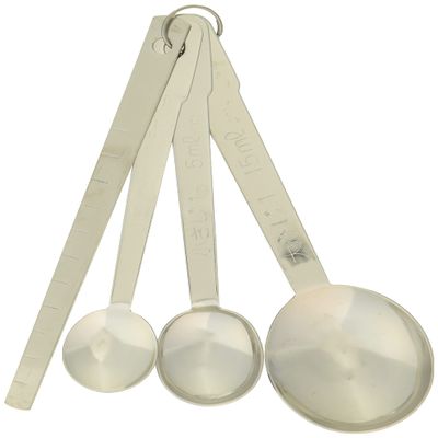 3 measuring spoons with pearl metal essential spatula (made in Japan) C-9468