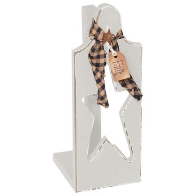 Farmhouse Paper Towel Holder, Antique White