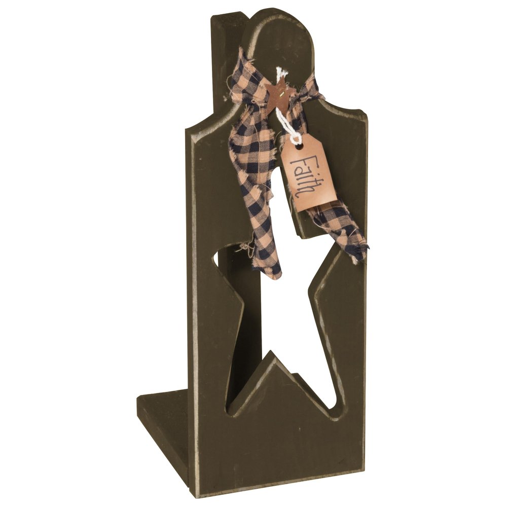 Farmhouse Paper Towel Holder, Olive Green