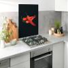 Wenko 2713100100 Glass splashback Hot Pepper - Splash Protection, Tempered Glass, 70 x 60 cm, Multicoloured view 3