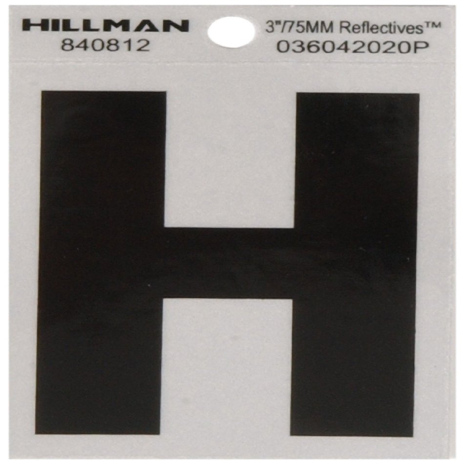 3" BLK/SLV H ADHV 1PC