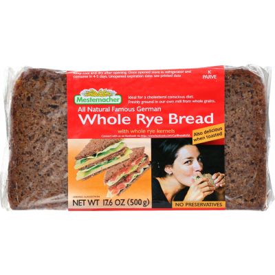 Mestemacher Bread Bread - Rye - Whole - 17.6 oz - (Pack of 3)