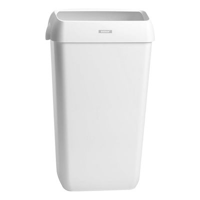 Katrin 91899 Plastic Waste Bin with Lid, 25 L, White
