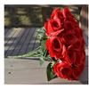 24PCS Continental Advanced handmade red Rose Wedding Bridal toss bouquet maid of honor Bridesmaid throwing Bouquets Artificial Flower view 3