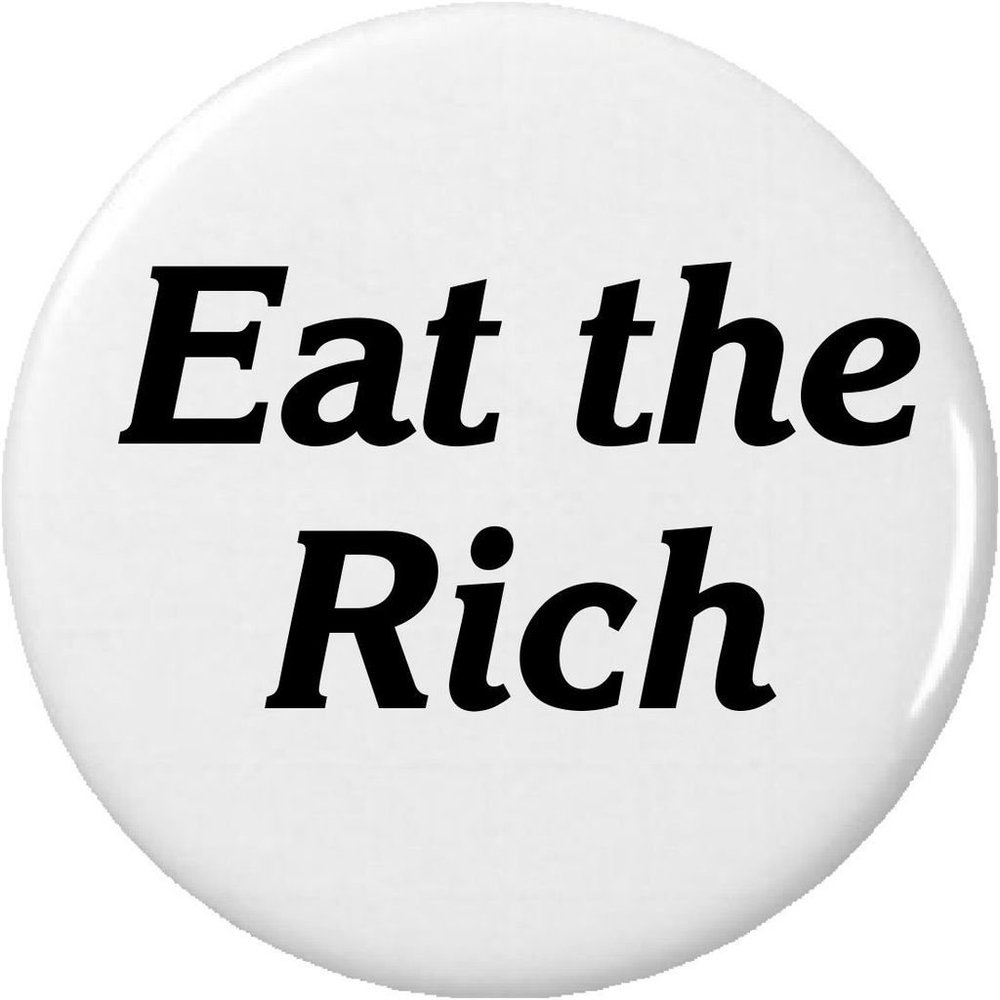 Eat the Rich 2.25" Large Magnet Nixon Anarchist Anti Capitalist Communist Fascism